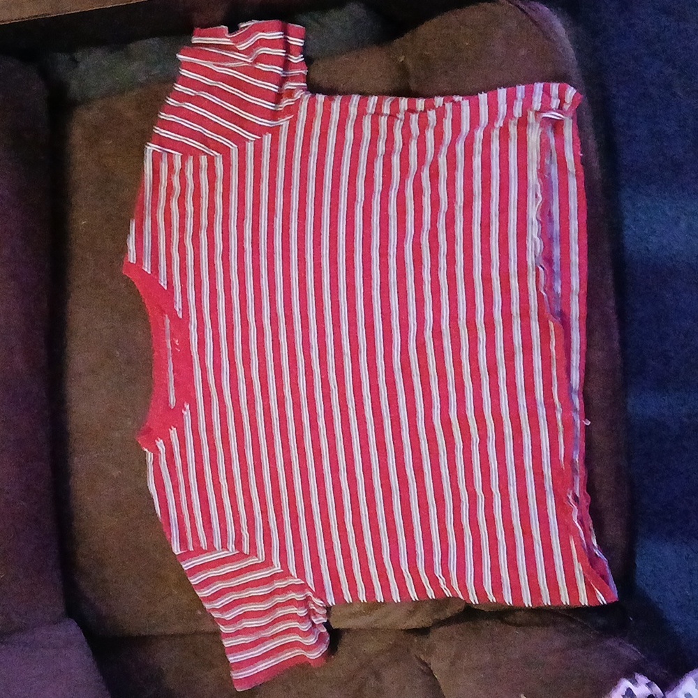 Hollister Classic Striped cropped tee shirt